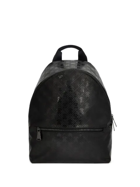 Roberto Cavalli Mirror Snake Monogram-embossed backpack