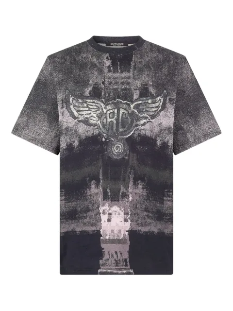 Roberto Cavalli winged monogram-print T-shirt