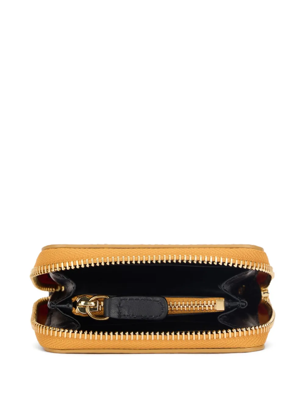 Roberto Cavalli ostrich-effect zip-around wallet Geel