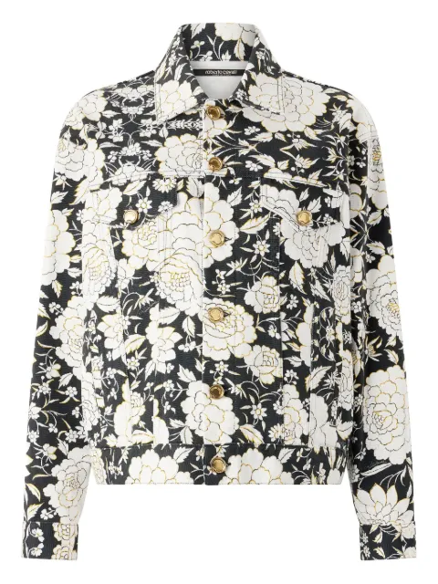 Roberto Cavalli floral print denim jacket