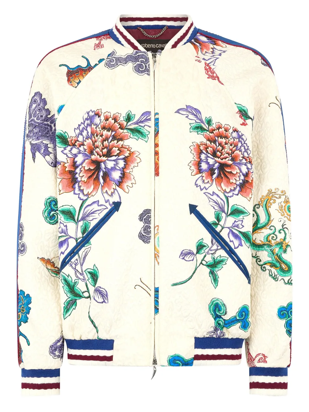 Roberto Cavalli Gewatteerd bomberjack Wit