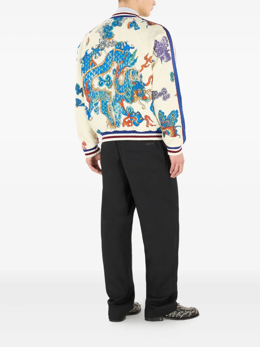 Roberto Cavalli Gewatteerd bomberjack Wit