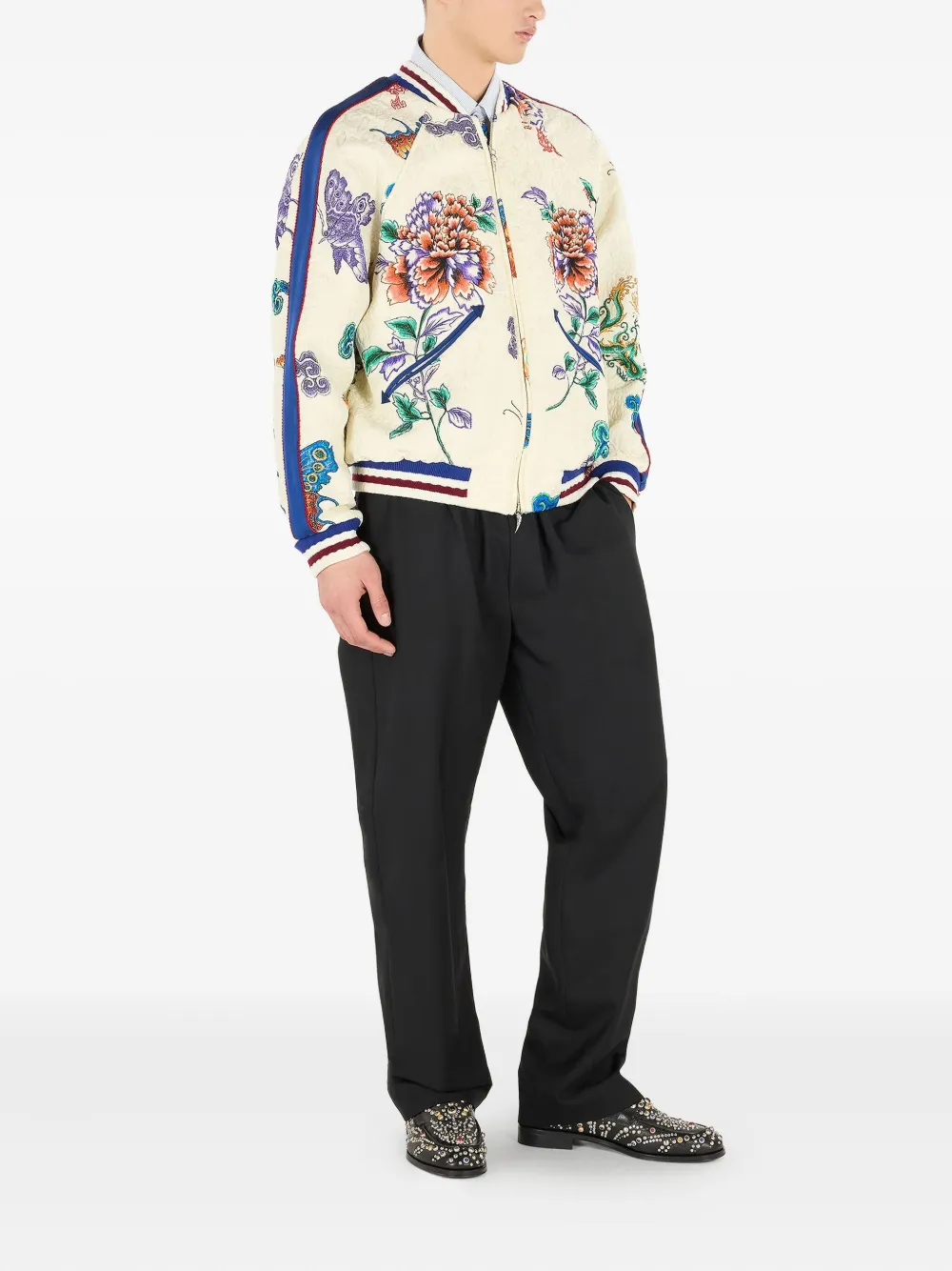 Roberto Cavalli Gewatteerd bomberjack Wit