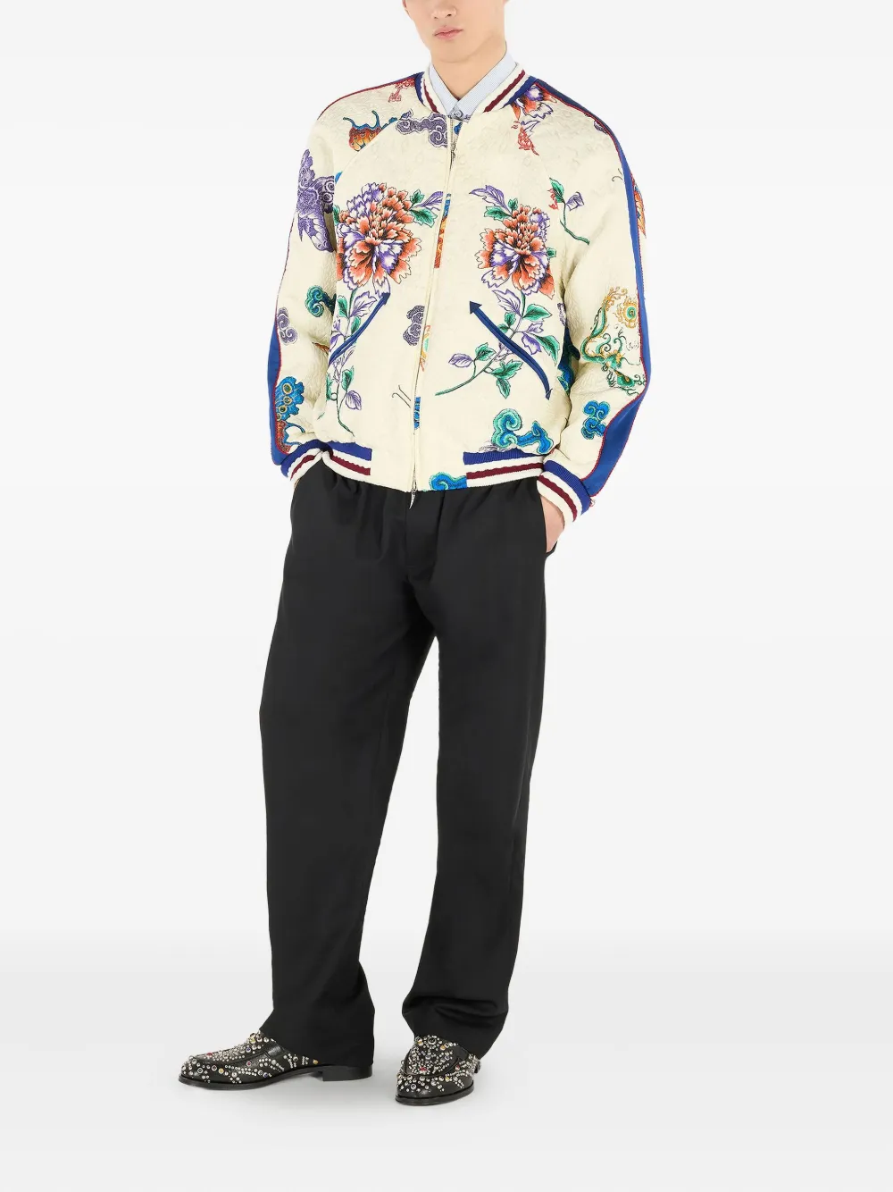 Roberto Cavalli Gewatteerd bomberjack Wit