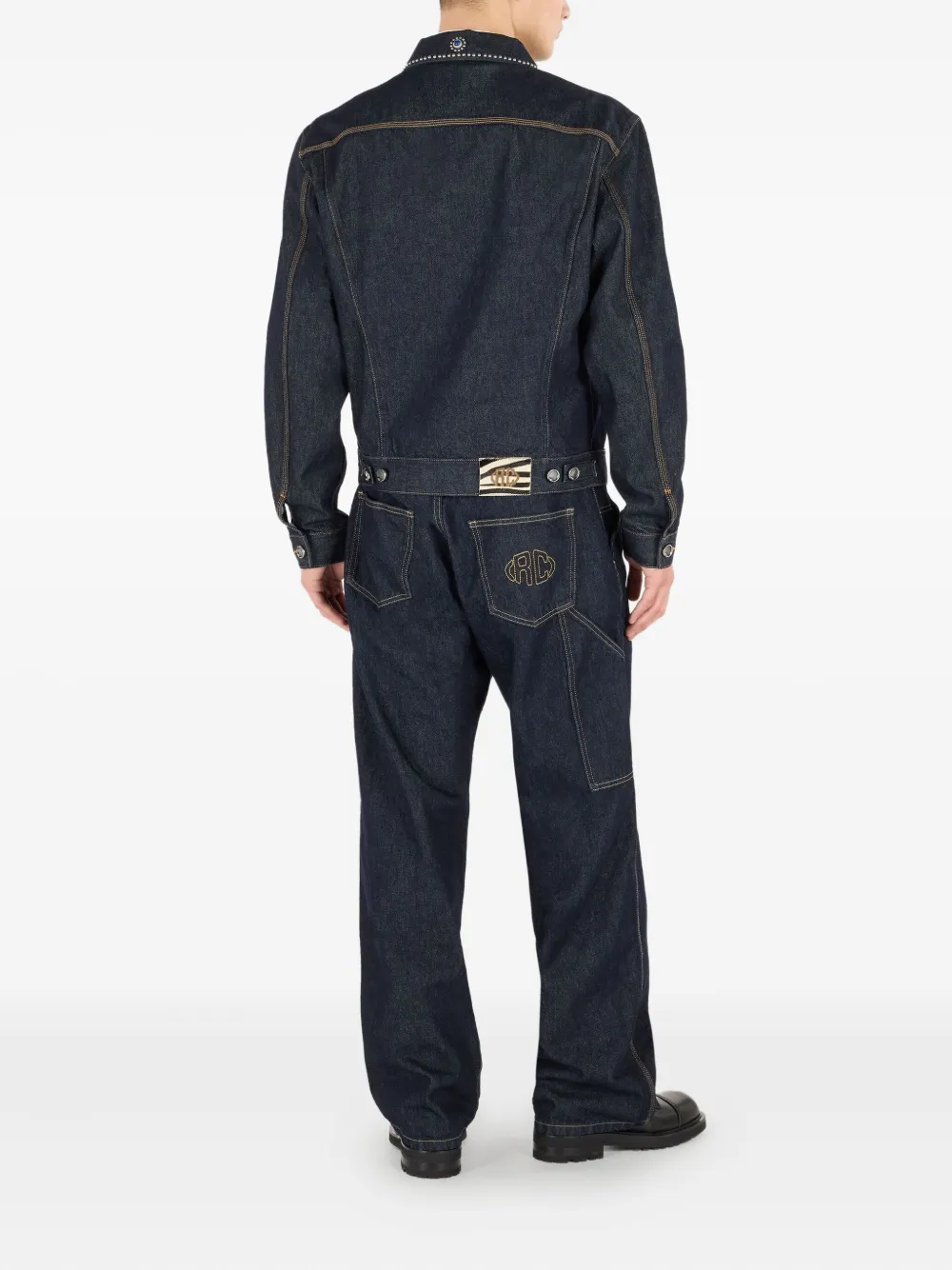 Roberto Cavalli Denim jack Blauw