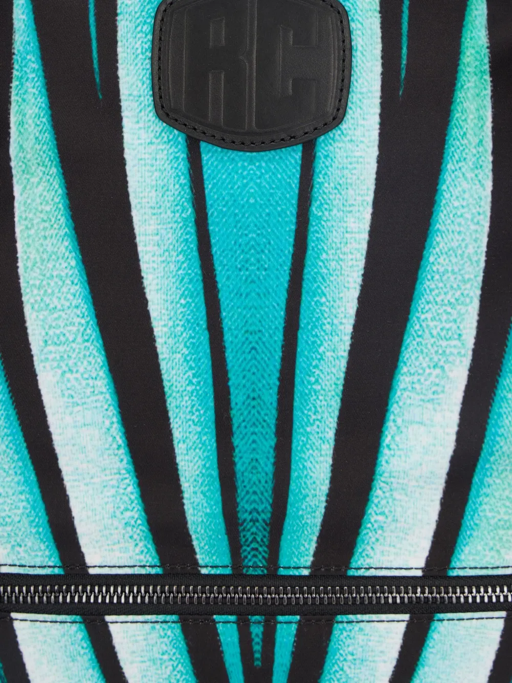 Roberto Cavalli Ray Of Sea Print Backpack In Blue