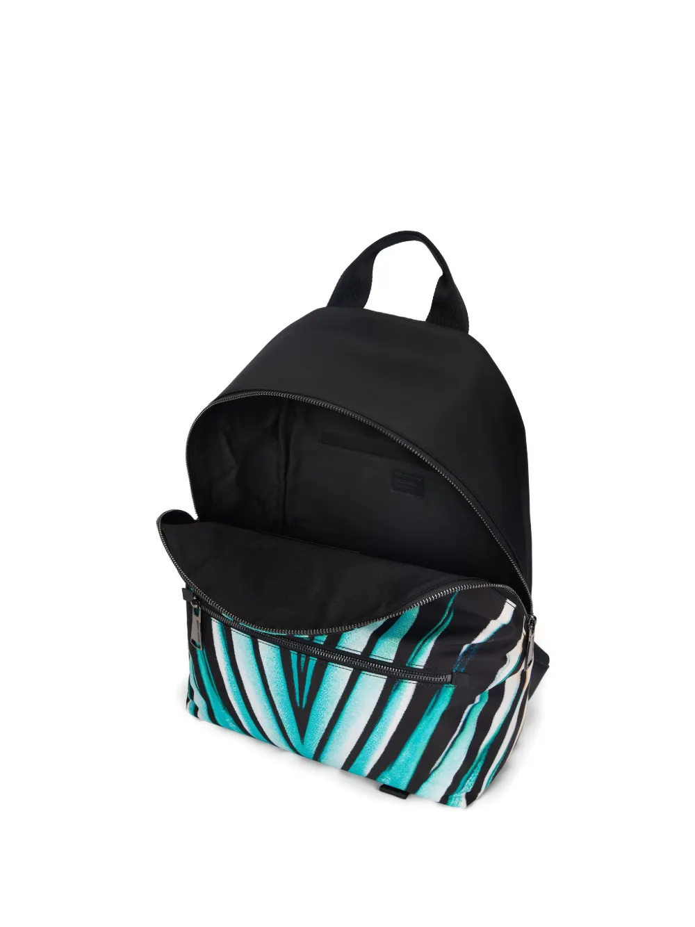 Roberto Cavalli Ray Of Sea Print Backpack In Blue
