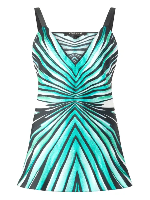 Roberto Cavalli silk printed top