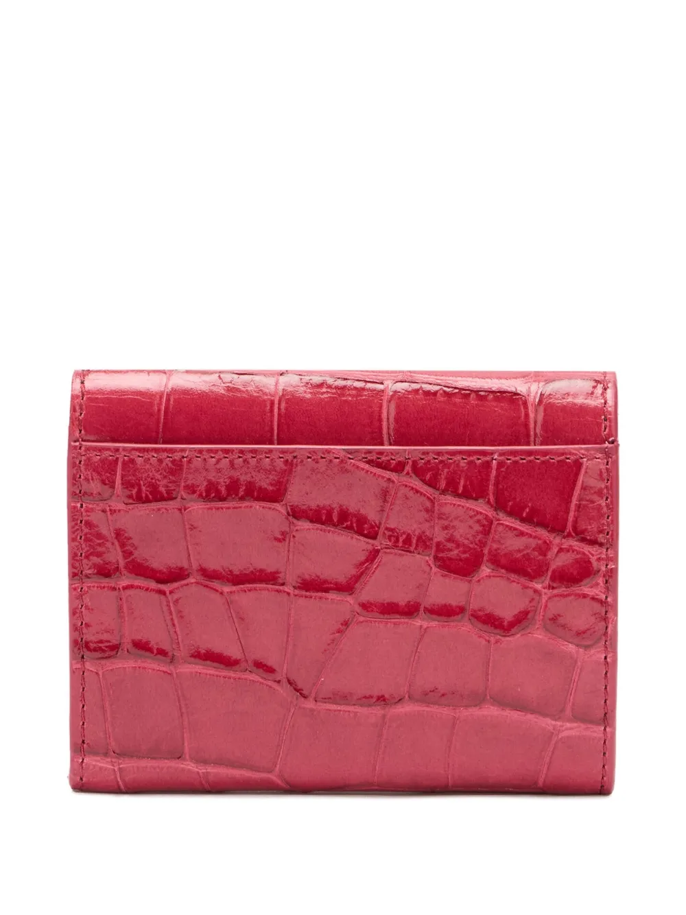 Roberto Cavalli Portemonnee met krokodillen-reliëf Rood