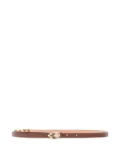 Roberto Cavalli snake-head crystal-embellished belt - Brown