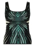 Roberto Cavalli printed tank top - Blue