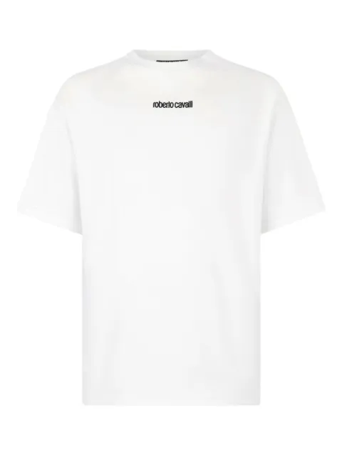 Roberto Cavalli تيشيرت مزين بشعار الماركة