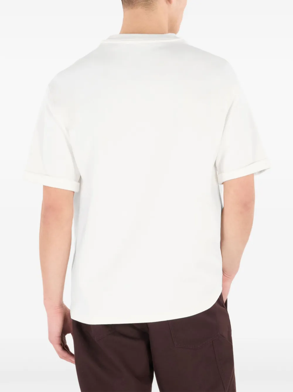 Roberto Cavalli T-shirt met logodetail Wit