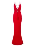 Roberto Cavalli criss-cross tassel maxi dress - Red