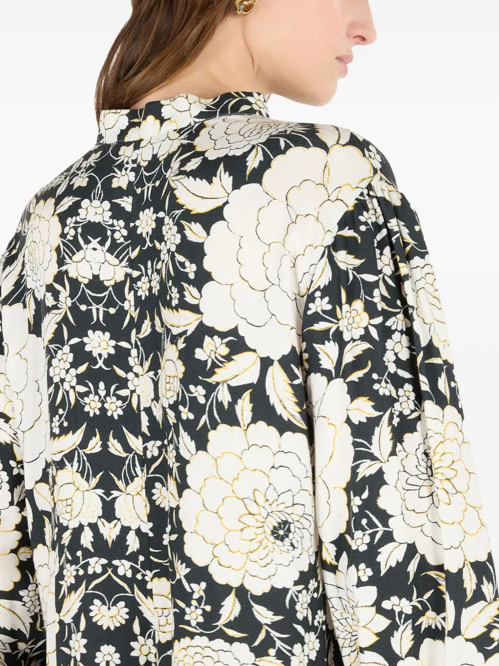 Roberto Cavalli Mini-jurk met bloemenprint Beige