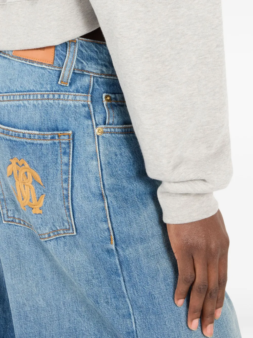 logo-motif cropped sweatshirt