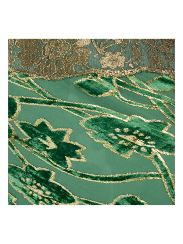 Roberto Cavalli floral-lace Midi Dress | Green | FARFETCH