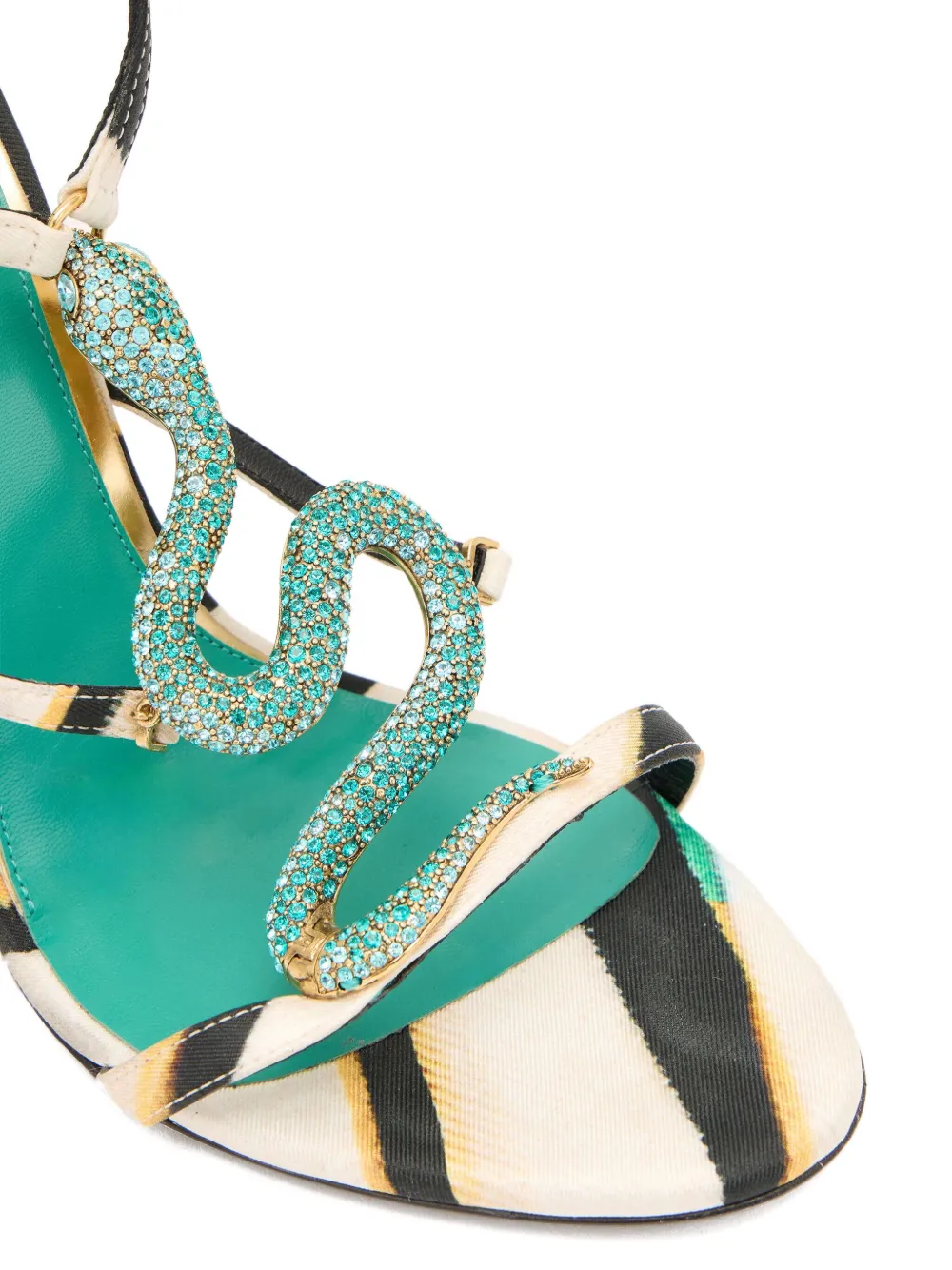 Roberto Cavalli Ray Of Sea strappy heeled sandals Blue