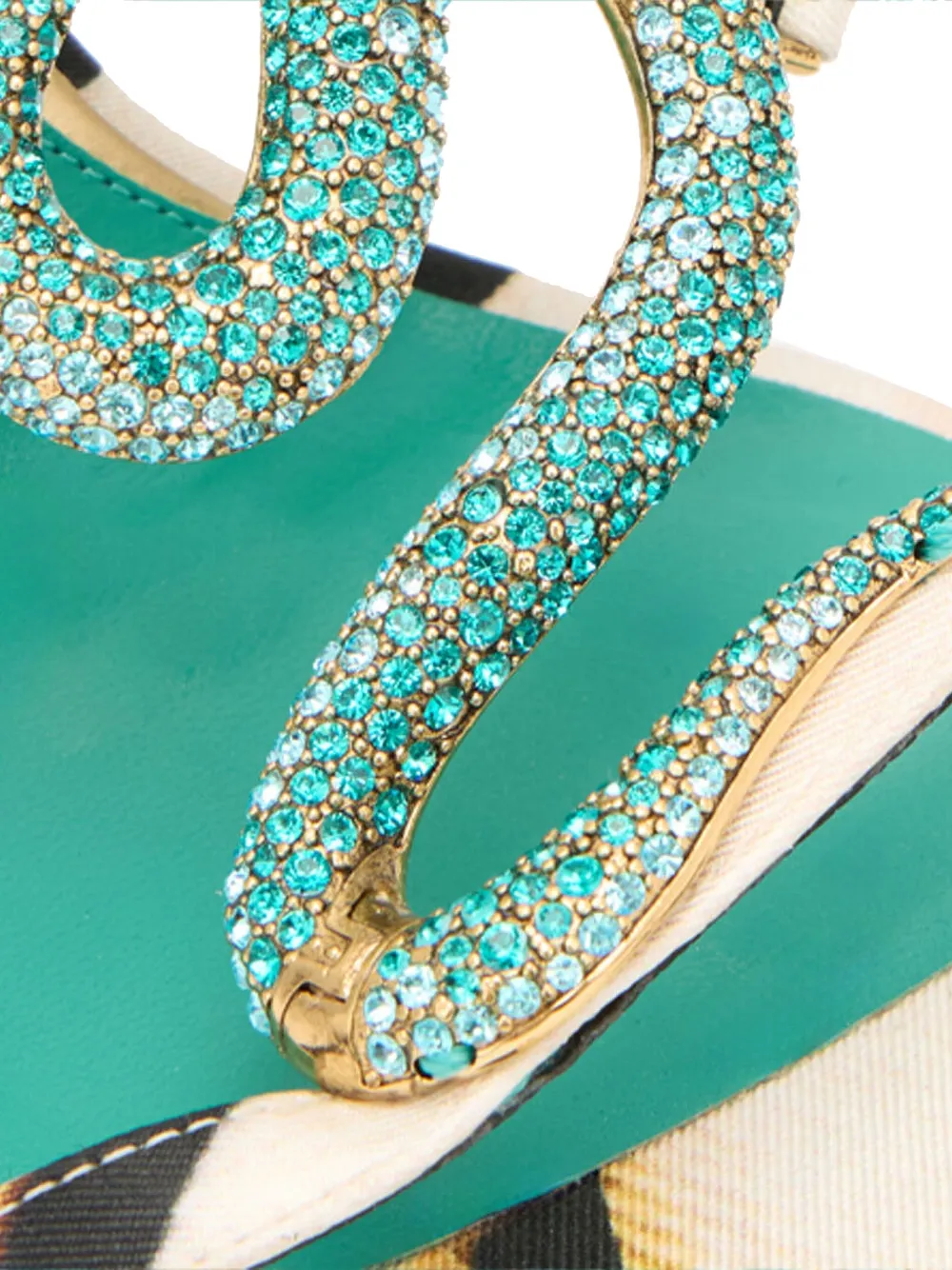 Roberto Cavalli Ray Of Sea strappy heeled sandals Blue