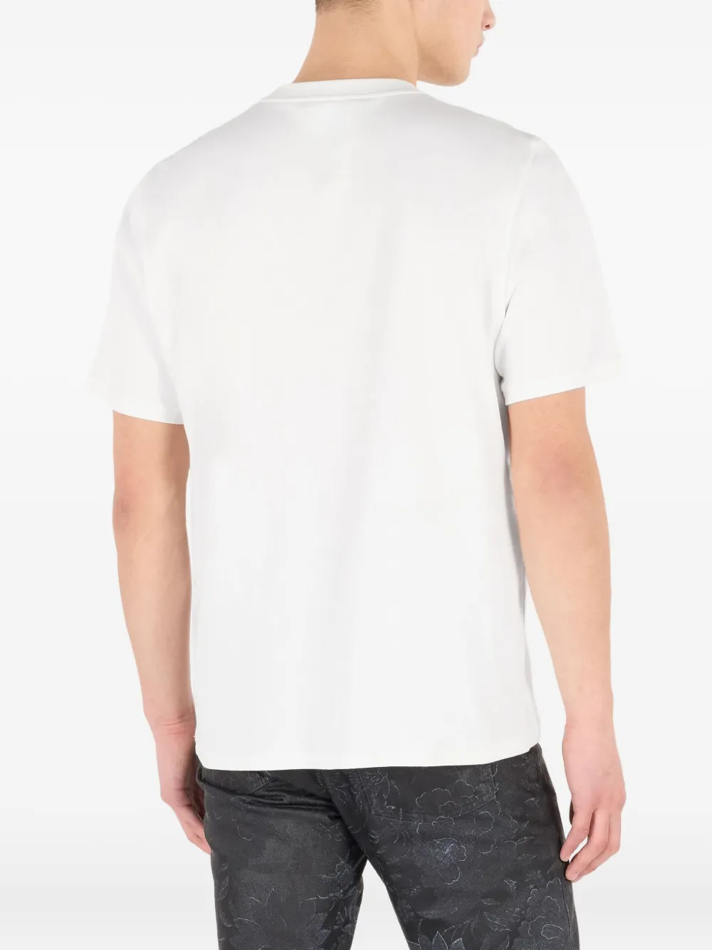 Roberto Cavalli T-shirt met geborduurd logo Wit