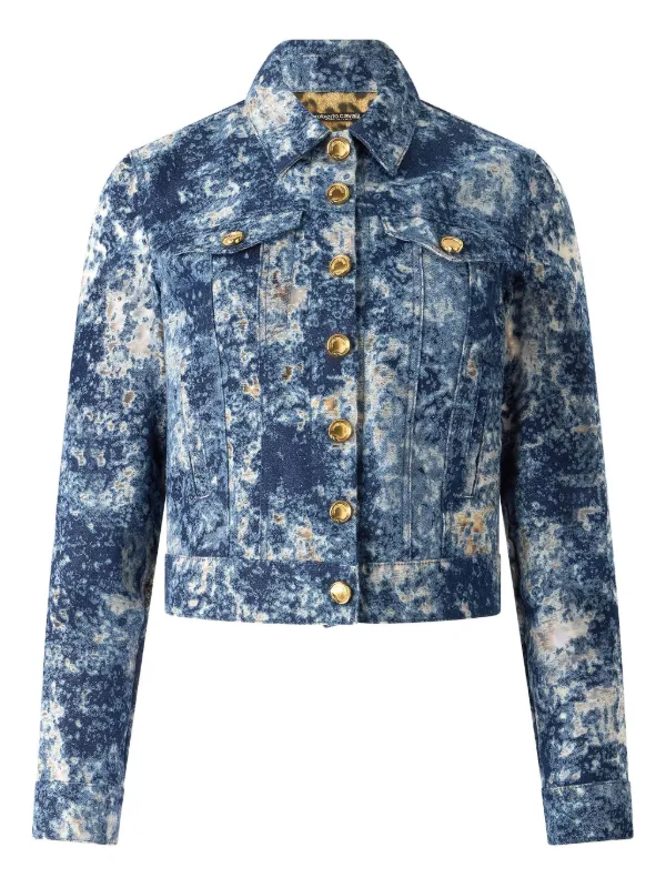 Roberto Cavalli フェイデッド デニムジャケット | FARFETCH JP