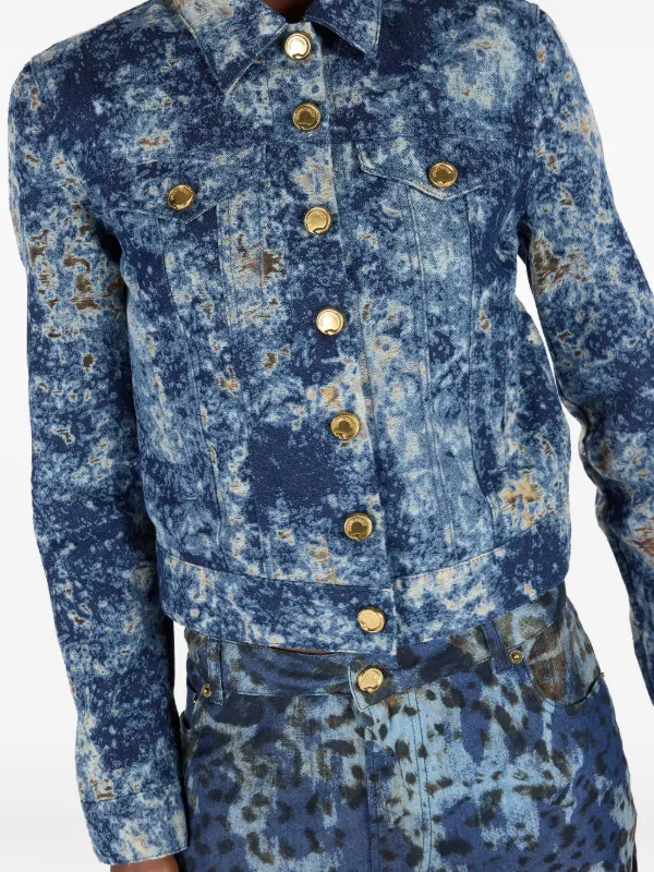 Roberto Cavalli フェイデッド デニムジャケット | FARFETCH JP