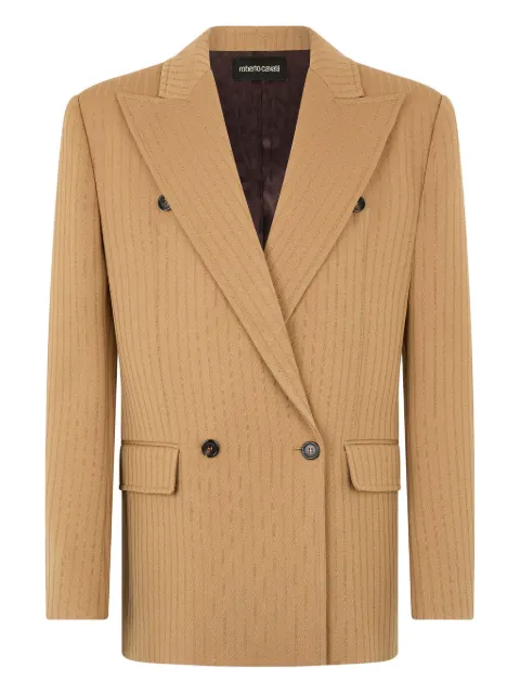 Roberto Cavalli double-breasted striped blazer