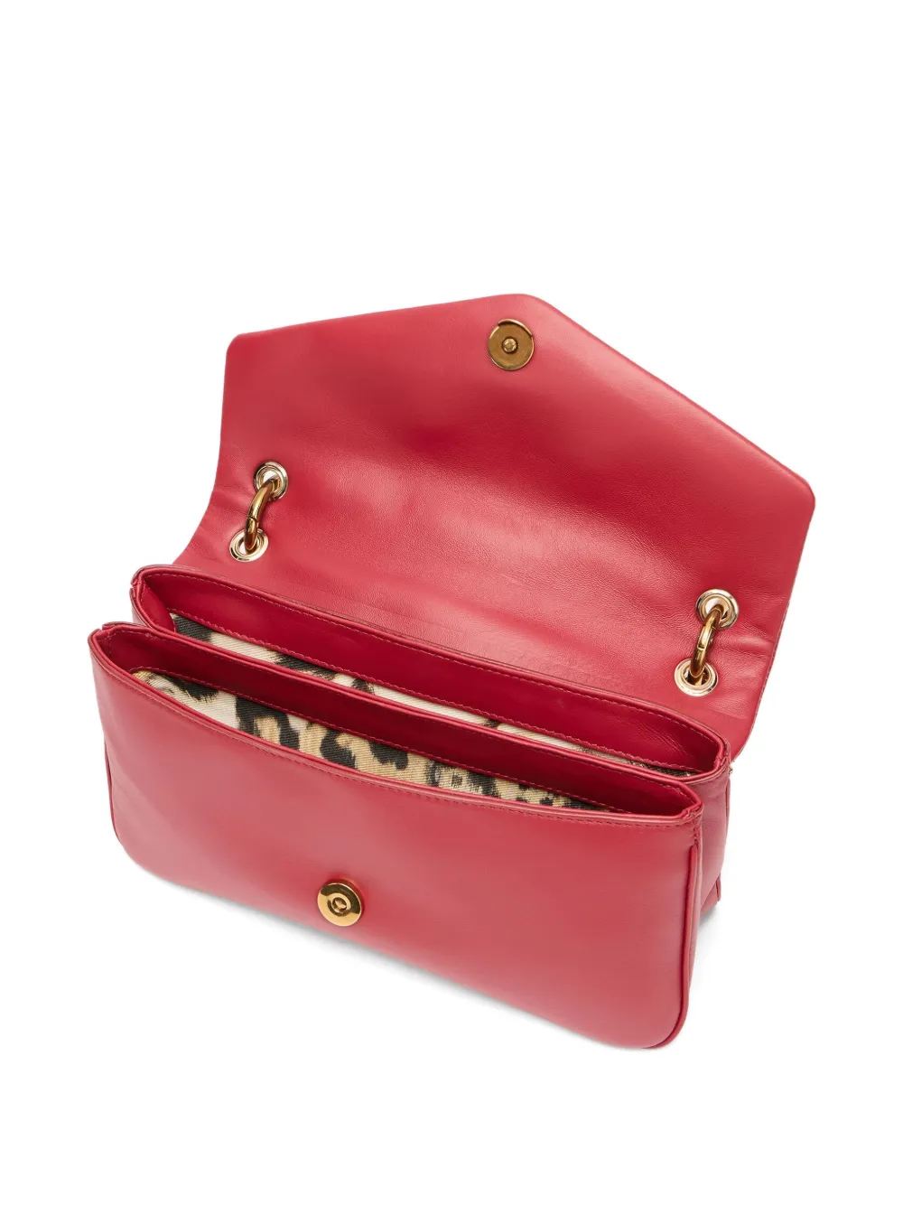 Roberto Cavalli Leren schoudertas Rood