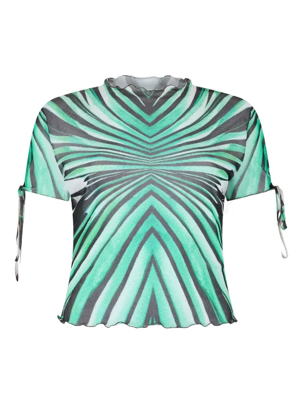 新品★ROBERTO CAVALLI★ファッションプリント長袖トップ♪♪♪ Roberto Cavalli Printed Top | Blue | FARFETCH