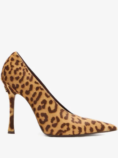 Roberto Cavalli leopardmönstrade pumps med spetsig tå
