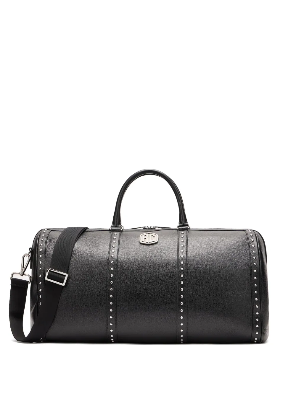 Roberto Cavalli Leren reistas met studs Zwart
