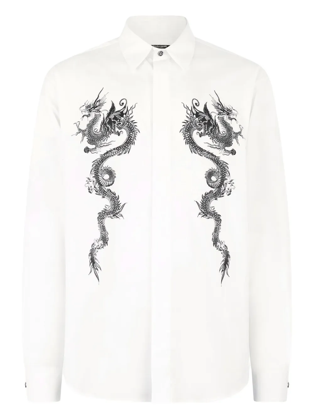 Roberto Cavalli dragon-print shirt | White | Image 1