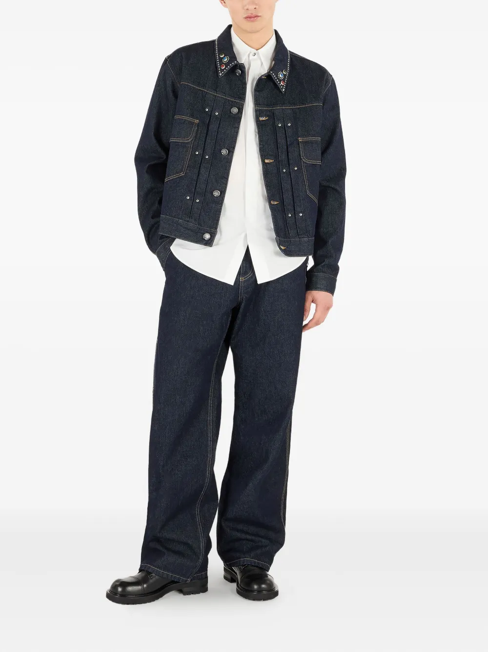 Roberto Cavalli Overhemd met print - Wit