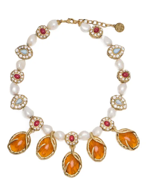 Roberto Cavalli stone-embellished necklace
