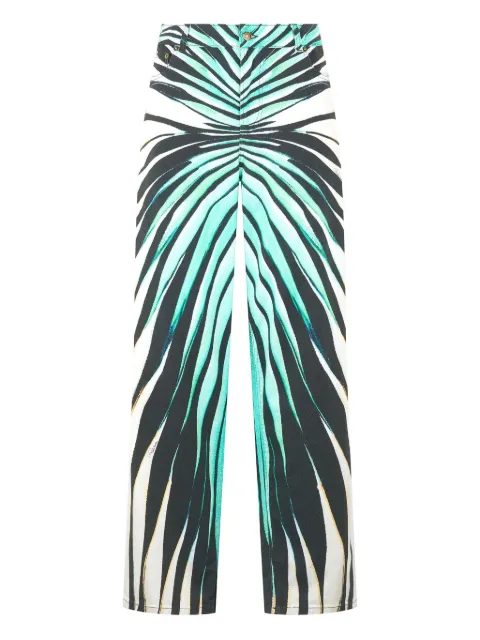 Roberto Cavalli Ray of Sea-print trousers