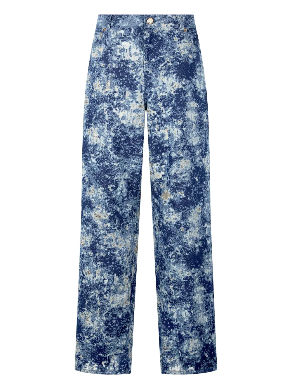 Roberto Cavalli Ruimvallende jeans Blauw