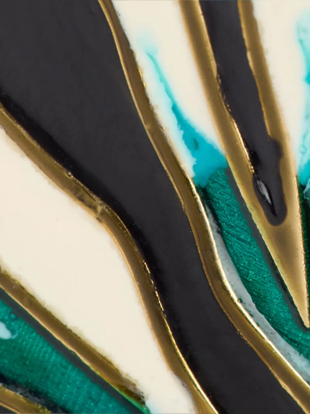 Roberto Cavalli Haarspeld met vlinder Blauw