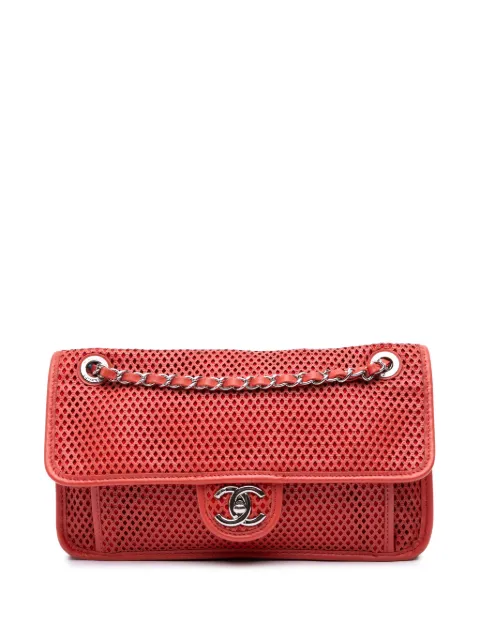 CHANEL Pre-Owned 2012-2013 Medium Lambskin Perforated Up In The Air Flap shoulder bag