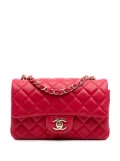 CHANEL Pre-Owned 2015-2016 Mini Rectangular Classic Lambskin Single Flap crossbody bag - Pink