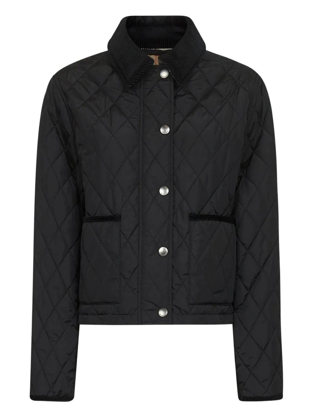 Burberry Gewatteerd jack Zwart