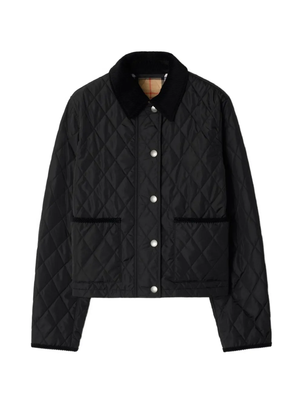 Burberry Gewatteerd jack Zwart