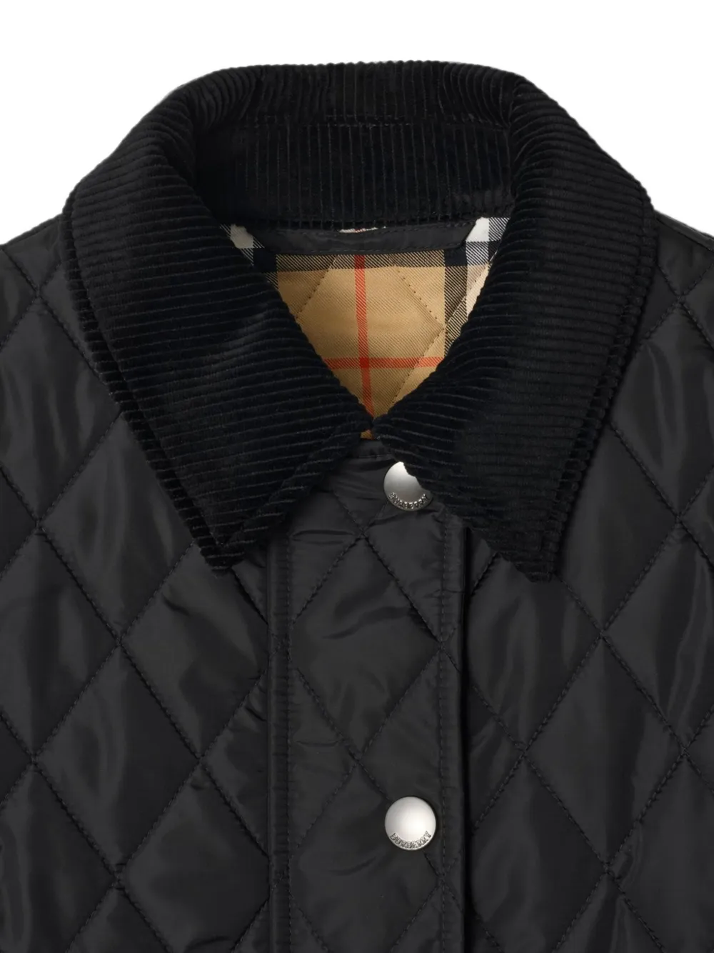 Burberry Gewatteerd jack Zwart