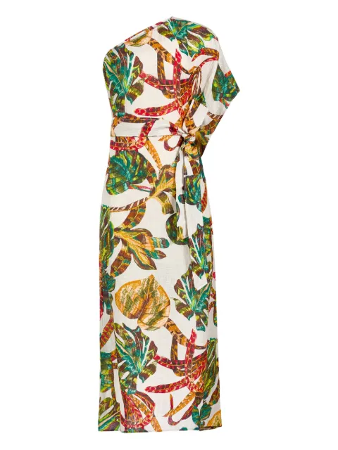 Marie Oliver Farrow one-shoulder maxi dress