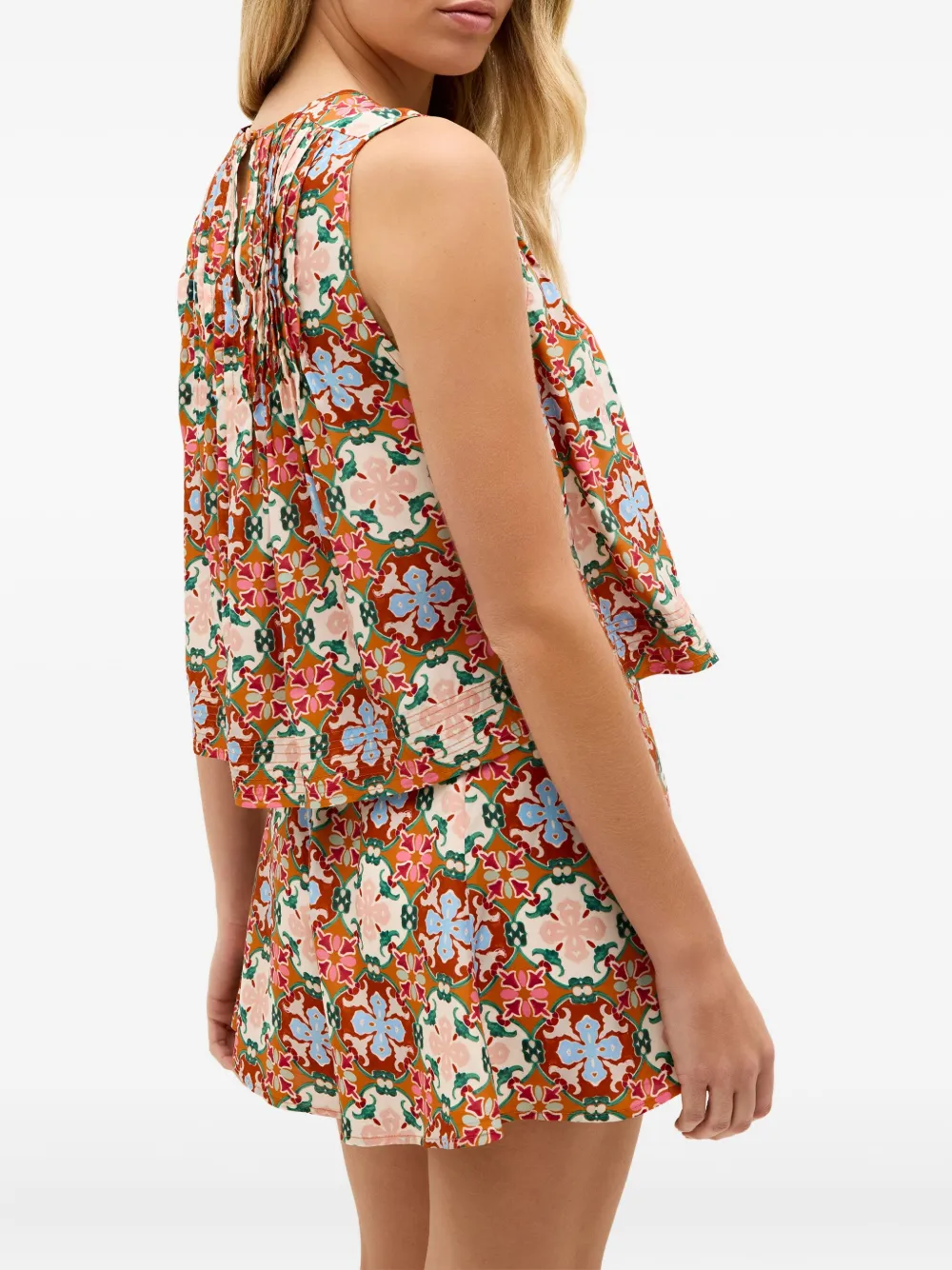 Marie Oliver Miles shorts met bloemenprint Oranje
