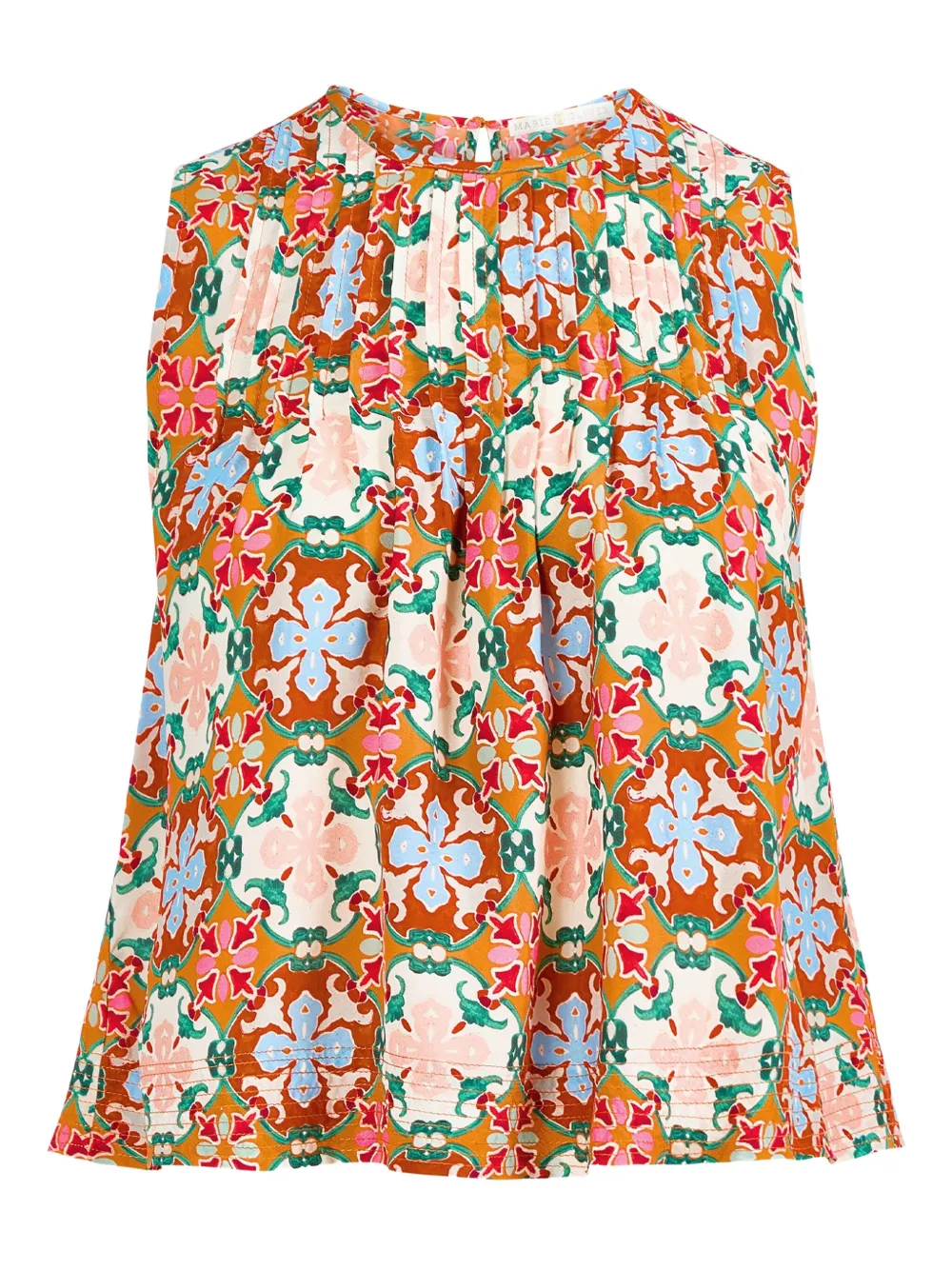 Marie Oliver Letta floral-print top | Orange | Image 1