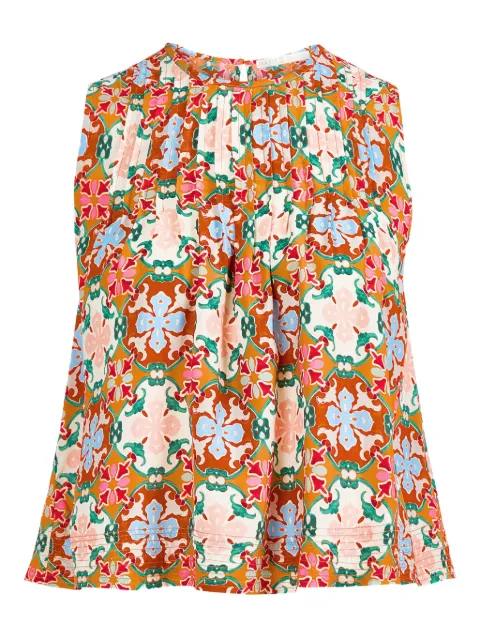 Marie Oliver Letta floral-print top