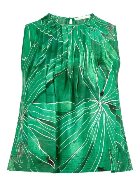 Marie Oliver top Letta con estampado de hoja