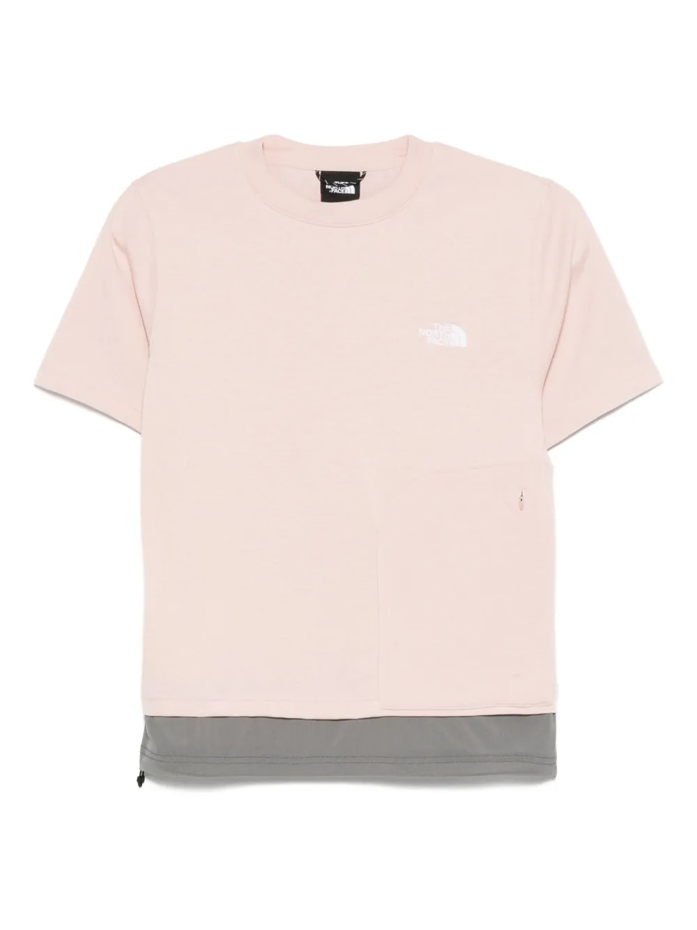 The North Face logo-embroidered T-shirt Roze