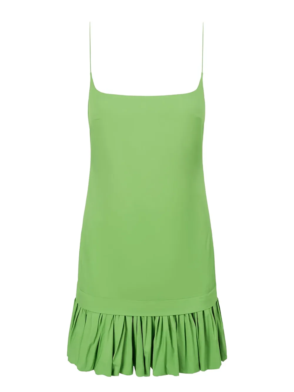 STAUD Ari ruffled dress | Green | Image 1