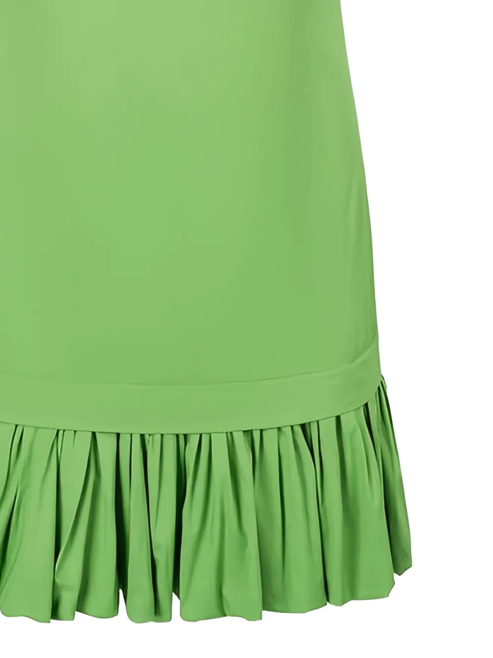 STAUD Ari jurk met ruches - Groen